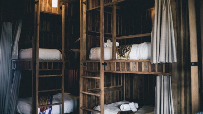 wood shared room